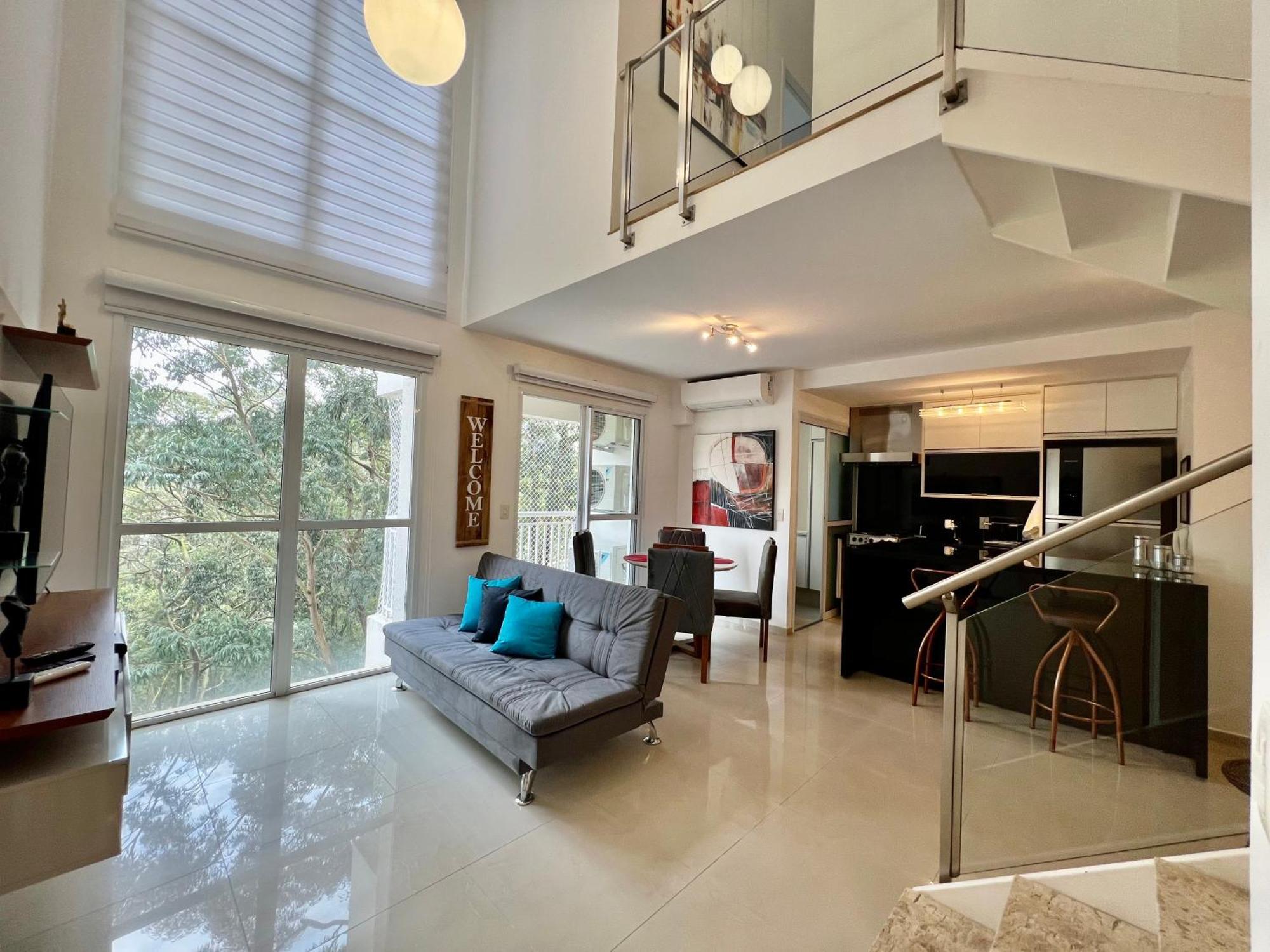 Duplex Morumbi Luxo 公寓