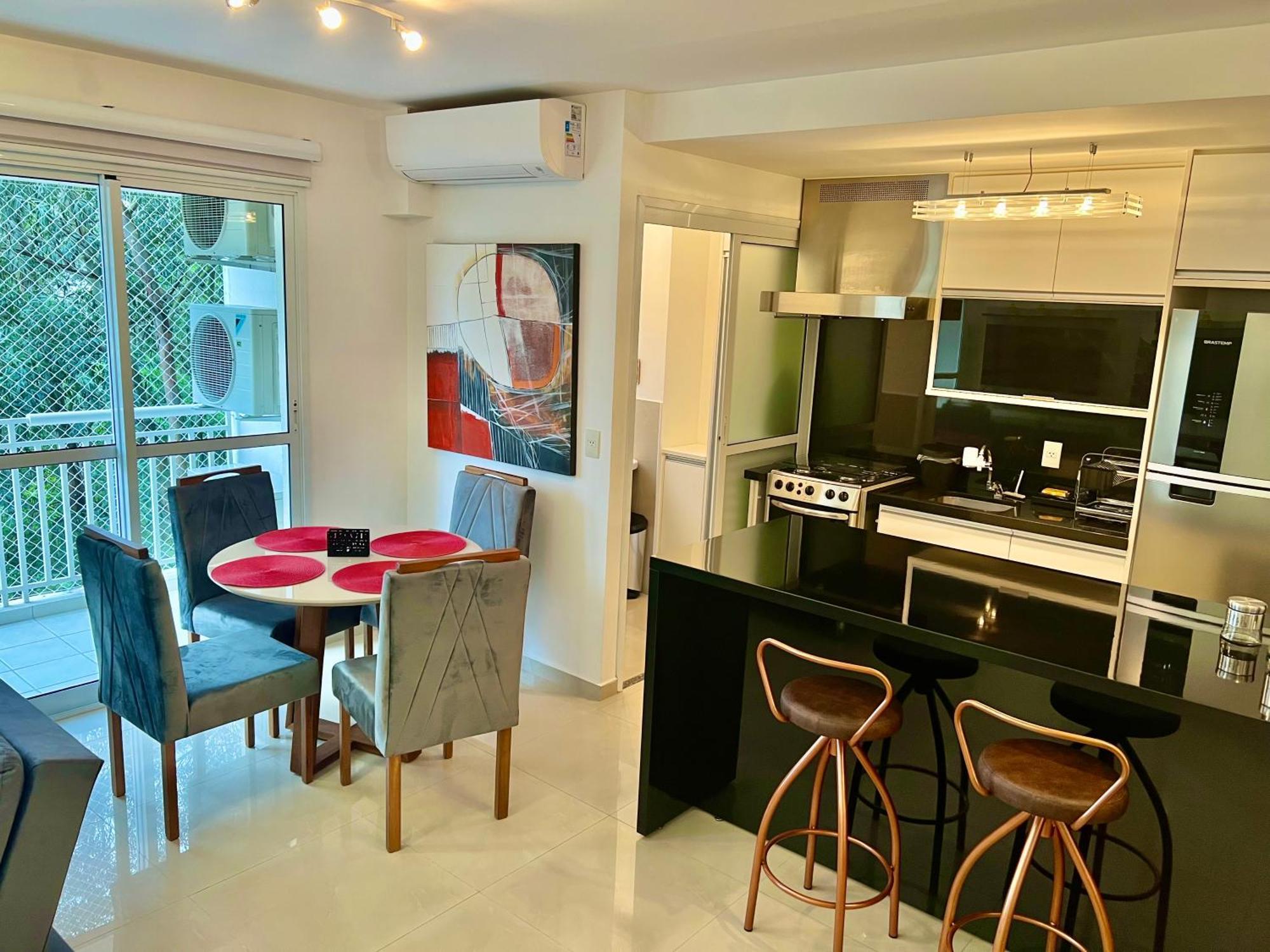 公寓 Duplex Morumbi Luxo 圣保罗